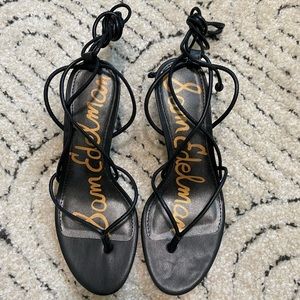 Sam Edelman Tie Up Kitten Heels